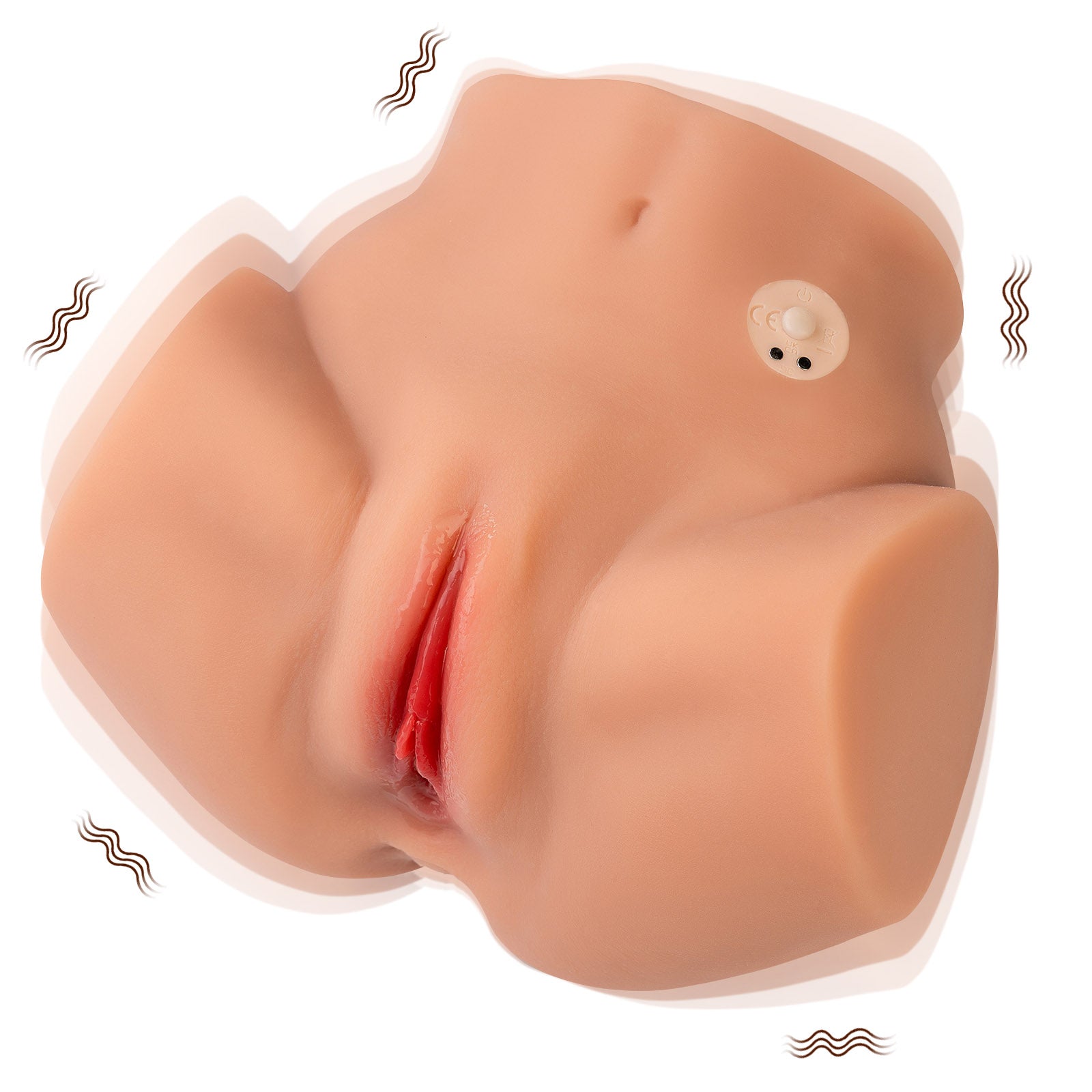 Vicky-4.4LB Vibrating Butt（Fair & Wheat）