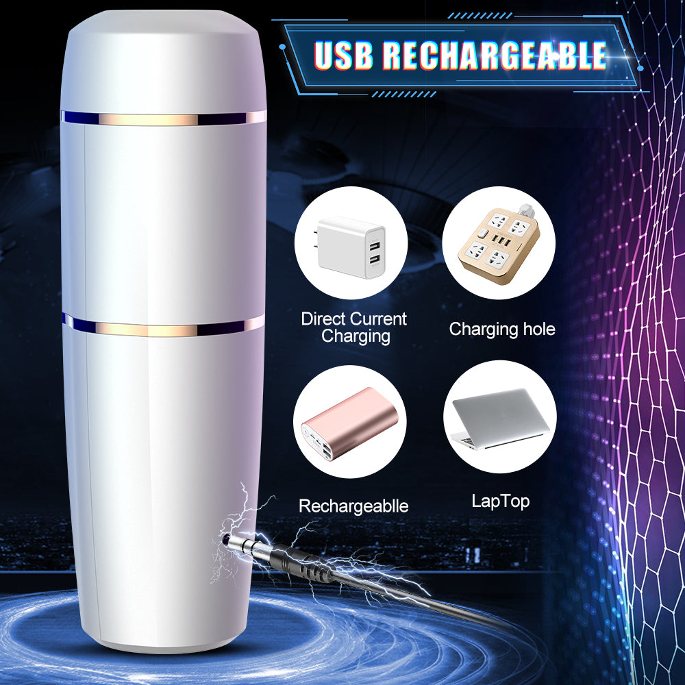 Jimei - Rechargetable Male Masturbator Stroker, Thrusting Rotating & Vibrating