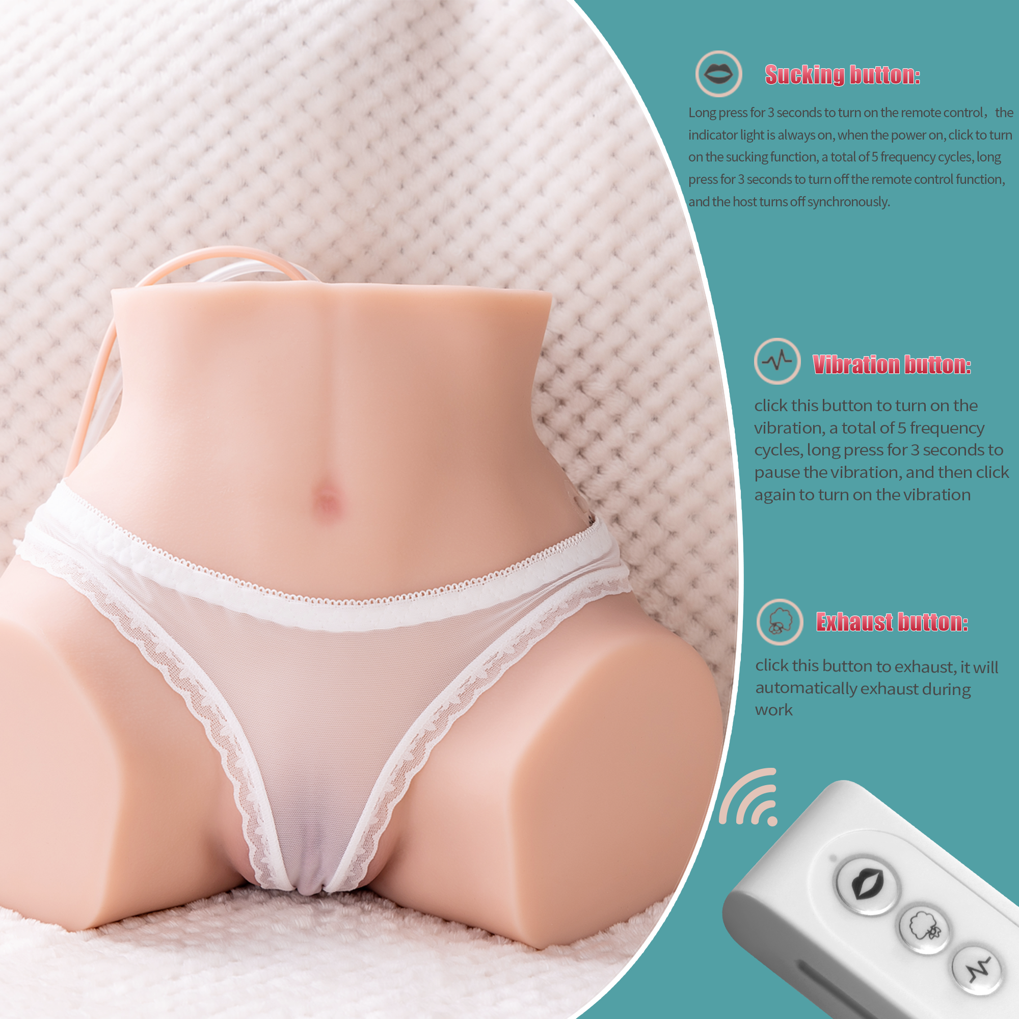 Lorna-11LB Vibrating Butt with 5 Frequencies