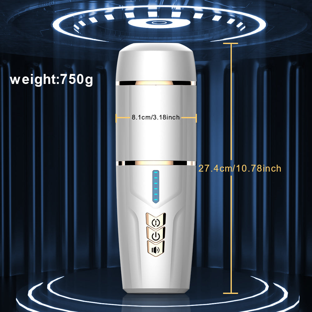 Jimei - Rechargetable Male Masturbator Stroker, Thrusting Rotating & Vibrating