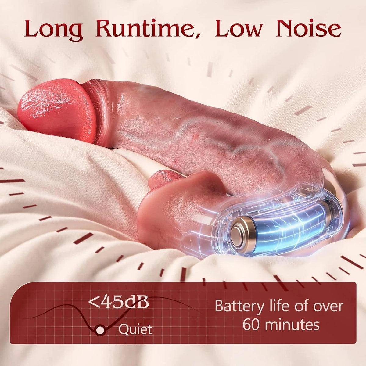Hero - Tongue Licking Dildo — AI Sync Realistic Silicone Pleasure Toy for Women