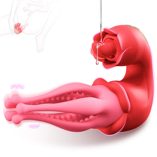 3 in 1 Vibrator Nipple Clitoral Stimulator 7 Licking & Vibrating Stimulator for Women Men Couples