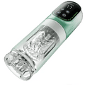 Penis Pump S002- Rechargetable Male Masturbator Stroker with 7 Sucking Thrusting Rotating & 7 Licking Modes
