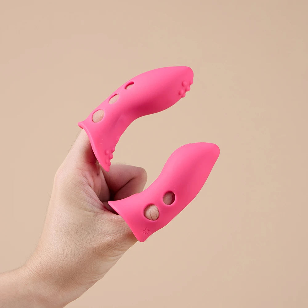 Dual Finger Vibrator Set | 10  Vibration Modes for G-Spot, Clitoral, Anal and Nipple Stimulation