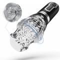 【Legs-Shaking】Amber - 5 Telescopic and Rotational 7 Vibration Realistic Lip and Mouth Touch Handheld Masturbator