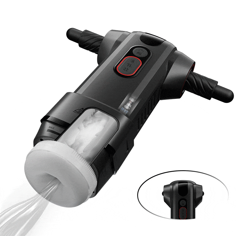 【Automatic Handle】 Motopulse - 2 heating modes, 9-frequency telescopic vibration, Handle adjustment, Male Stroker