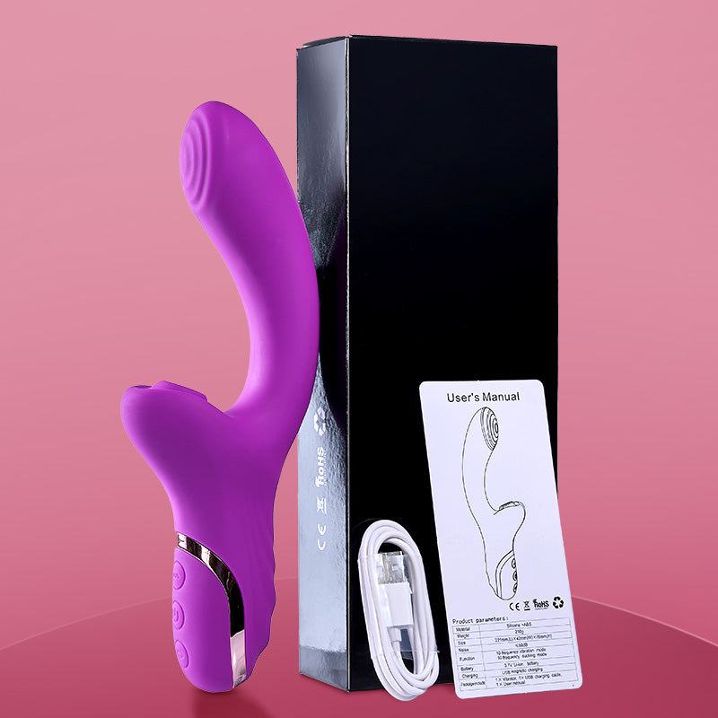 Alpha Sucking G-spot Vibrator Vibrating Sex Toy for Double Stimulation