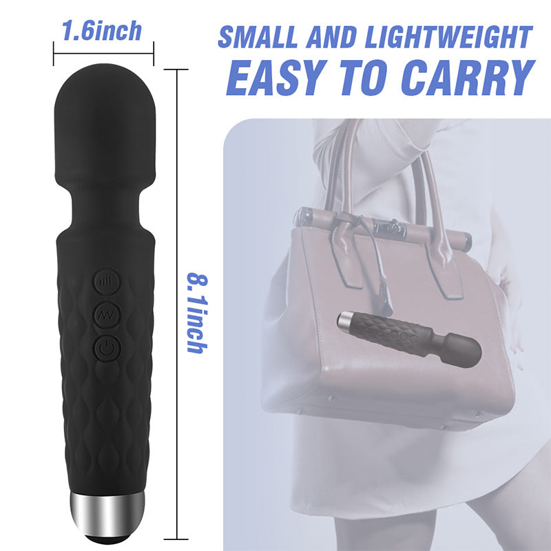 8 Speeds 20 Frequencies Vibrating AV Clitoral G-Spot Massager