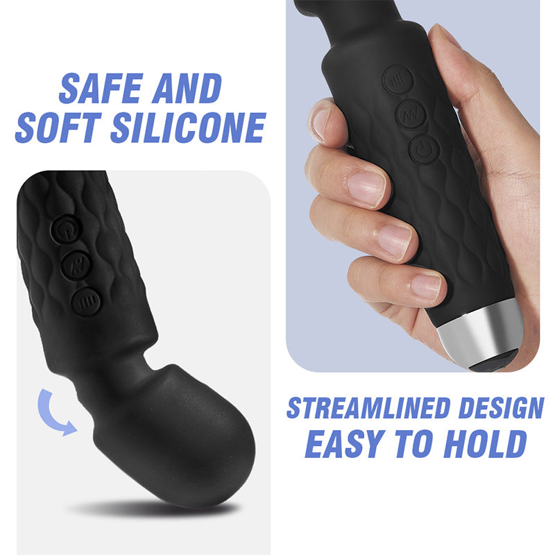 8 Speeds 20 Frequencies Vibrating AV Clitoral G-Spot Massager