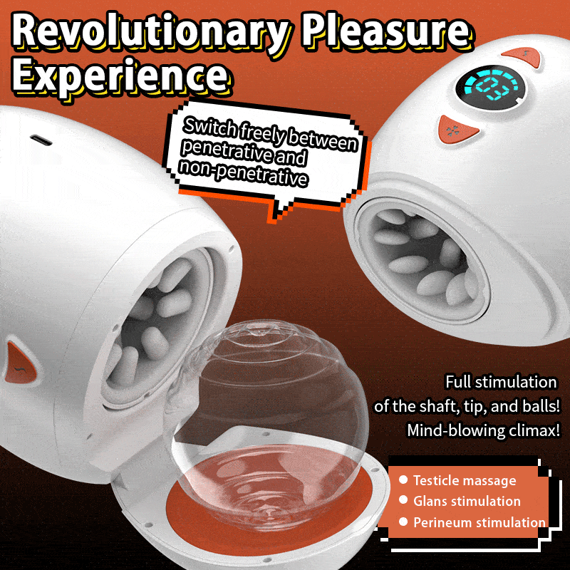 Explorer - Electric Rotating Male Stroker with Piston Thrusting, Glans Vibration & Testicle Massage