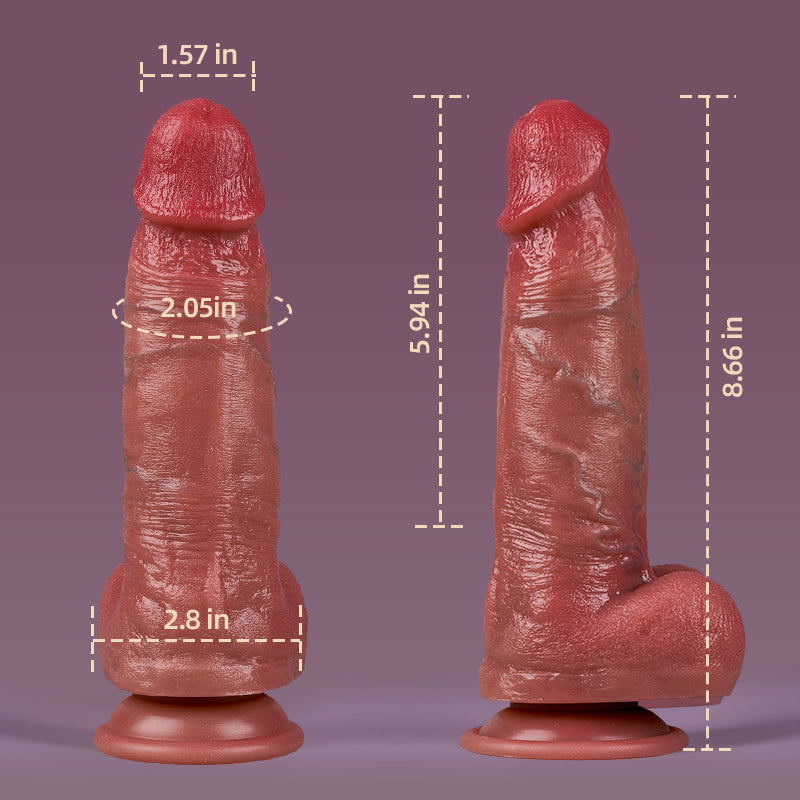 Beckett - 8.66” x 1.57” Big Shot Vibrating Dildo Vibrator Remote Control Adult Sex Toys