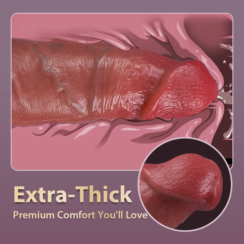 Beckett - 8.66” x 1.57” Big Shot Vibrating Dildo Vibrator Remote Control Adult Sex Toys