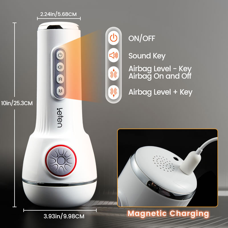 Leten - Squeezing Sucking Sex Toy Vegina Pocket Pussy Vibrating Penis Massager Male Masturbator