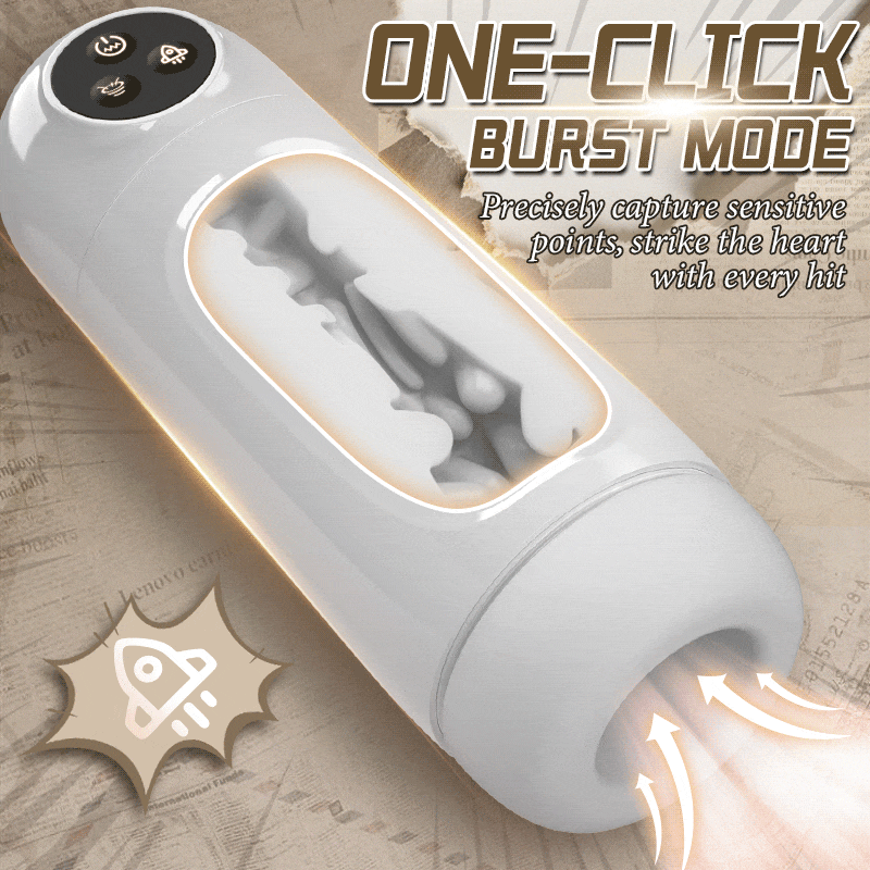 Baymax 10 Suction Vibrations One-button Activation APP-controlled Multi-point Massage Male Masturbator