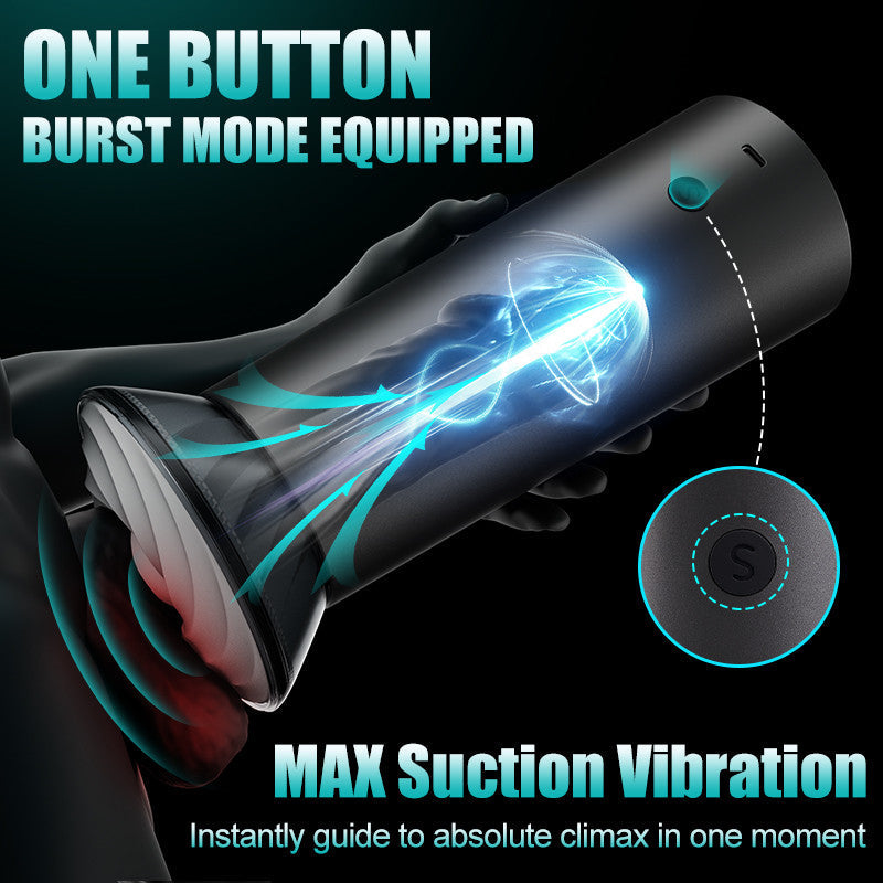 【Suck You Hollow】Bliss - 9 Suction Modes & Powerful Vibration 2.8x Wide Sleeve Electric Male Stroker
