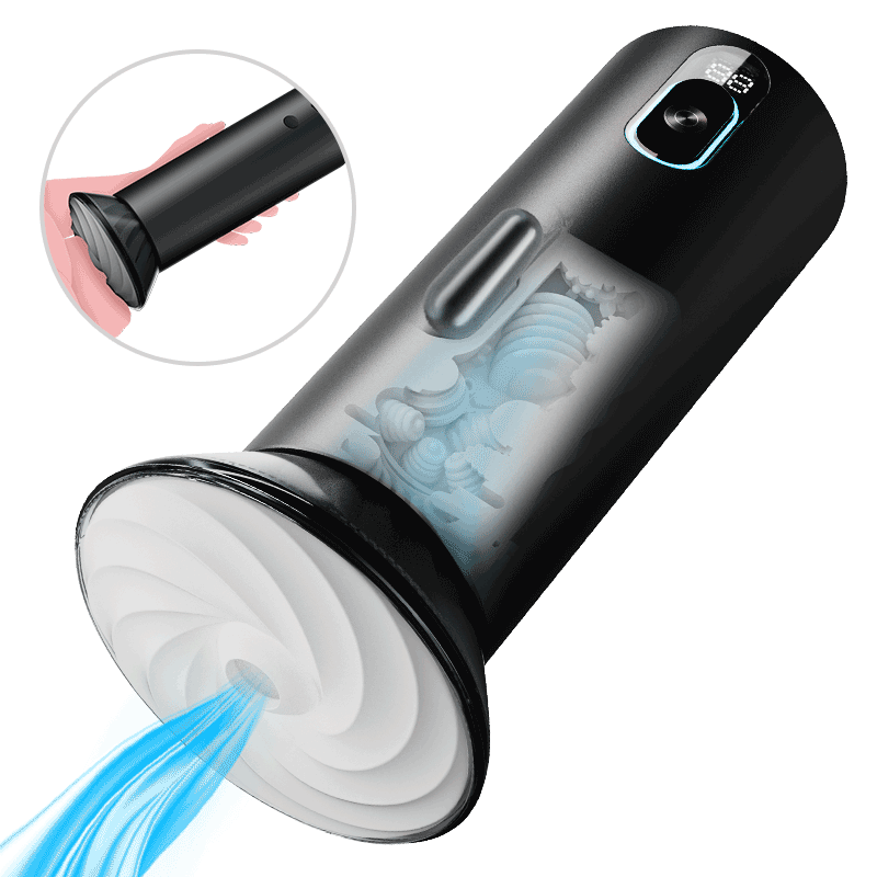 【Suck You Hollow】Bliss - 9 Suction Modes & Powerful Vibration 2.8x Wide Sleeve Electric Male Stroker