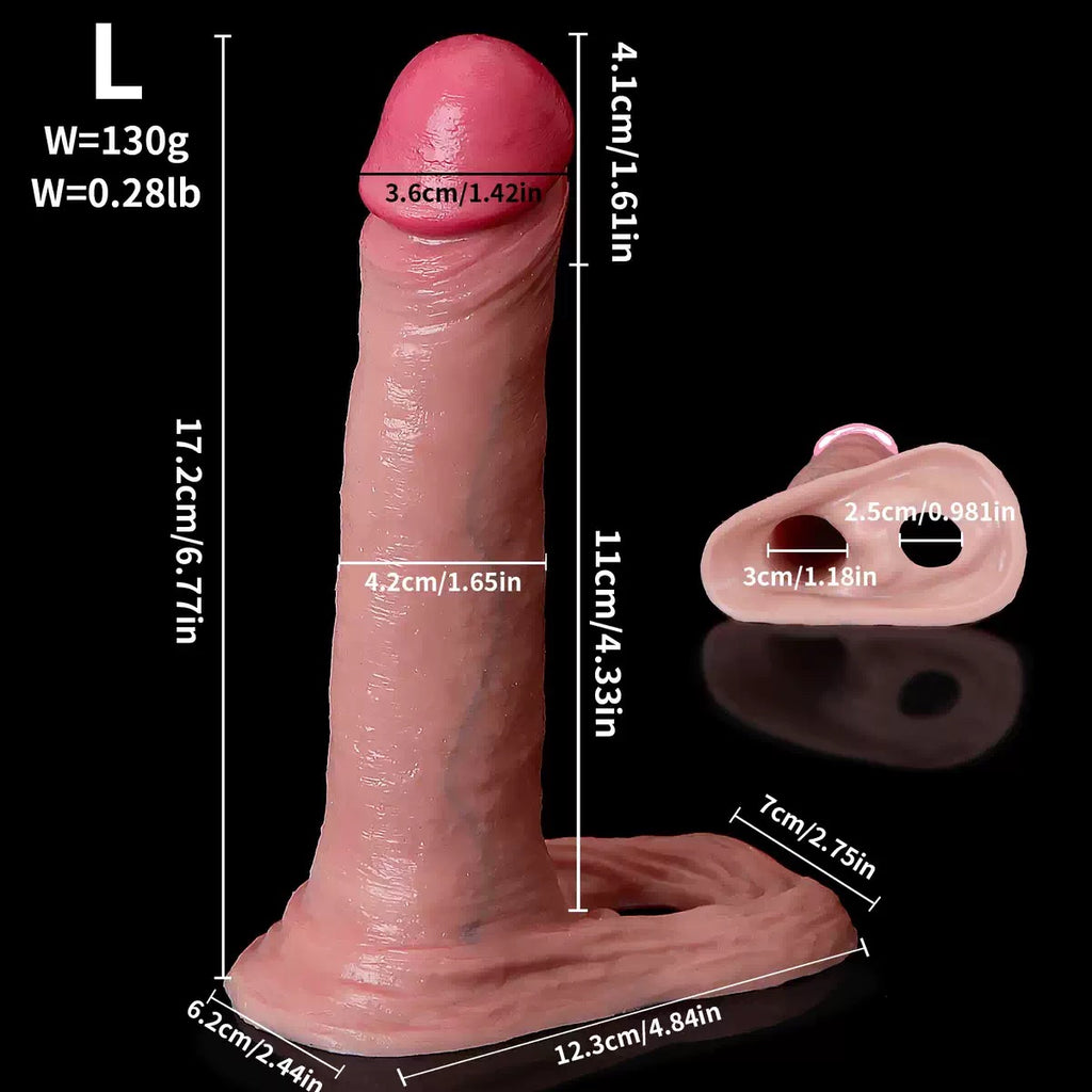 Reusable Penis Sleeve Cock Ring Extender