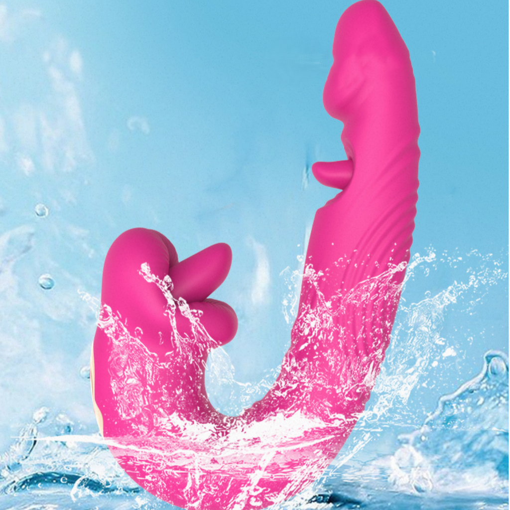 Gentle Fang-Dual-Tongue Licking Vibrator