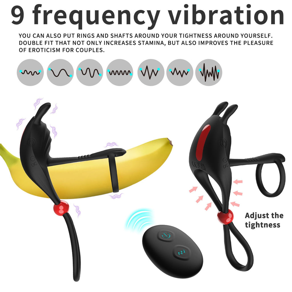 4-in-1 Ultimate Rabbit Clitoris Vibrating Cock Ring for Couple