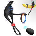 4-in-1 Ultimate Rabbit Clitoris Vibrating Cock Ring for Couple