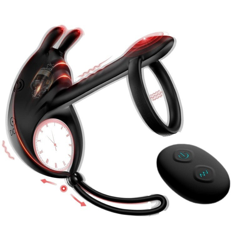 4-in-1 Ultimate Rabbit Clitoris Vibrating Cock Ring for Couple