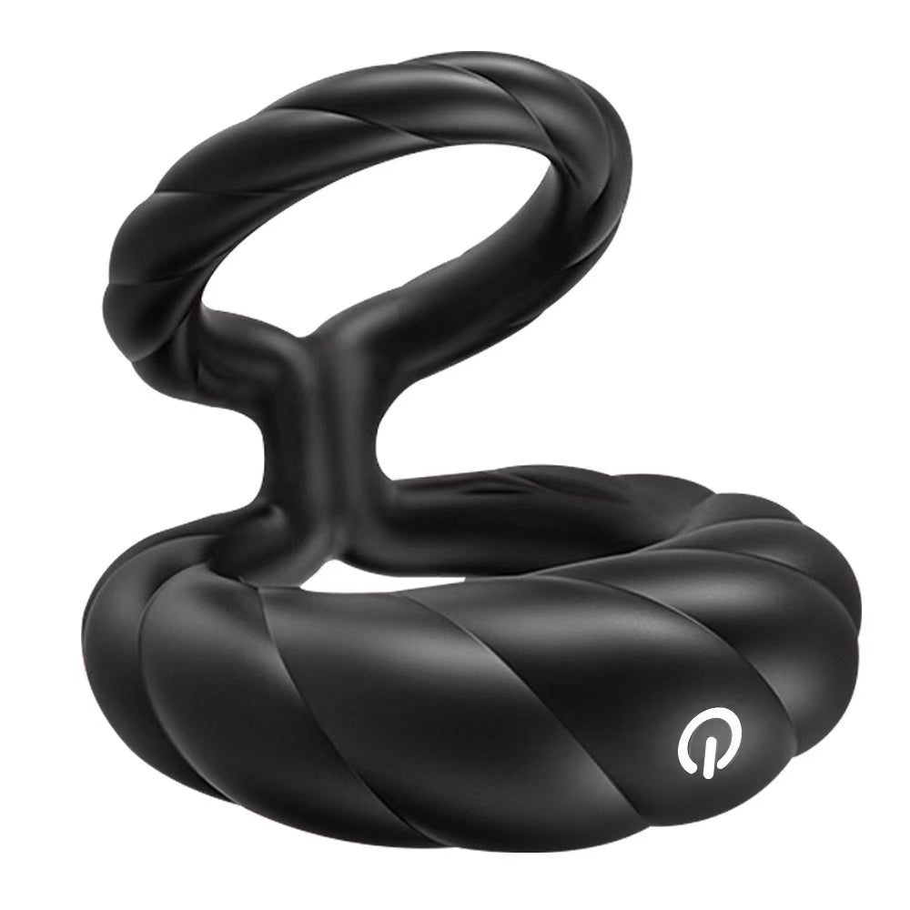 Mighty Grip - 10 Frequency Vibration Dual Limitation Silicone Penis Ring