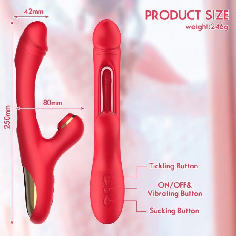 Stim sucker- 7 Tapping Suction Rabbit Vibrator
