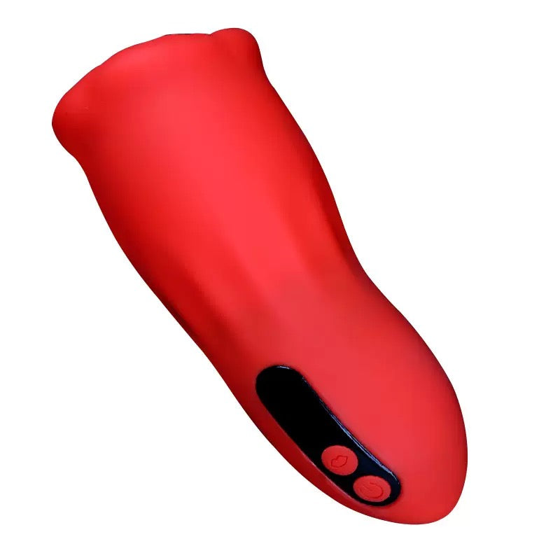 9X Tongue Licking Mouth-Wrapped Blowjob Male Stroker-Button/APP Control