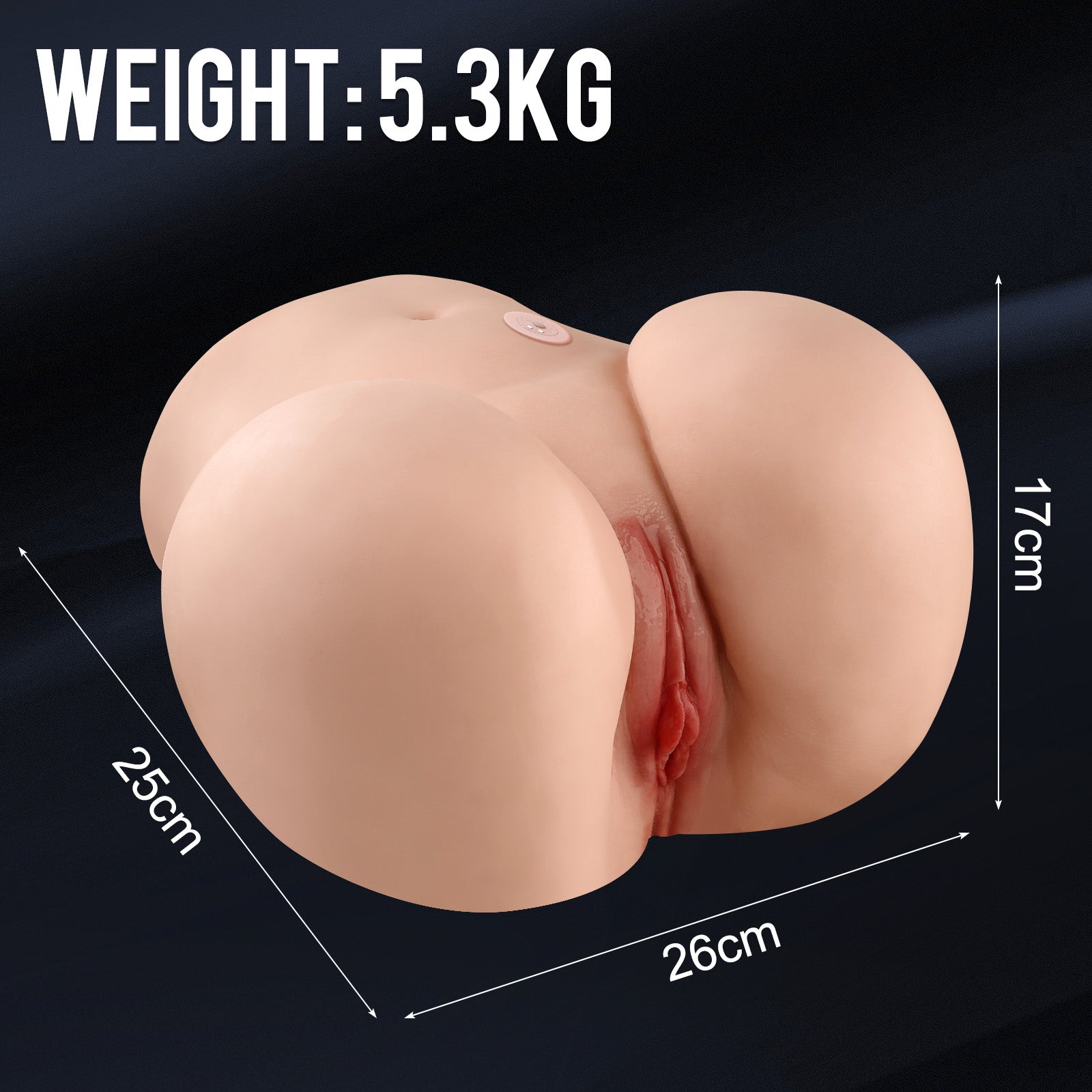 Lia-5.3KG Vibrating Sex Butt with Realistic Vagina