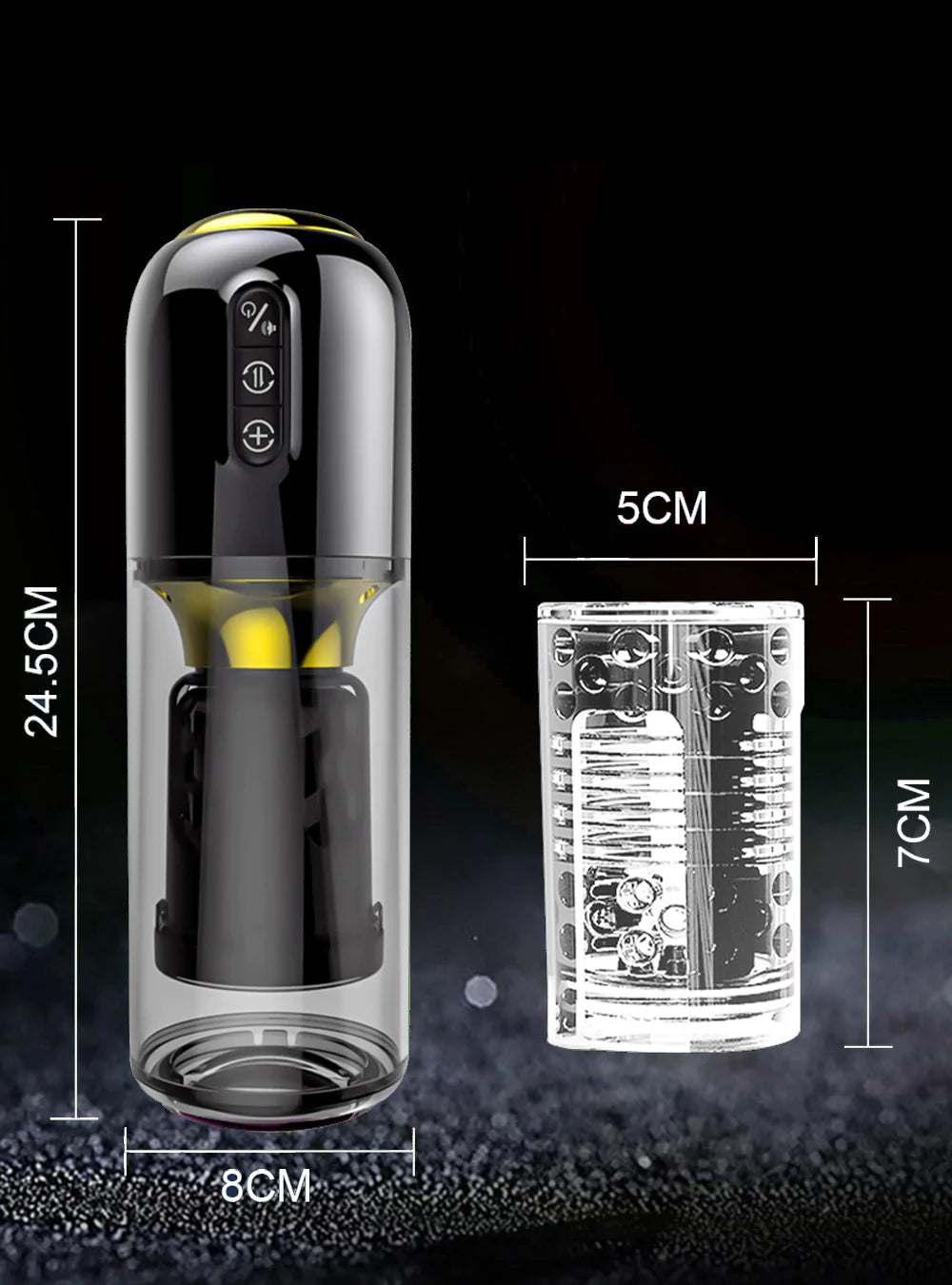 Blowjob Machine 3 Speeds 8 Modes Rotating Thrusting for Beginner
