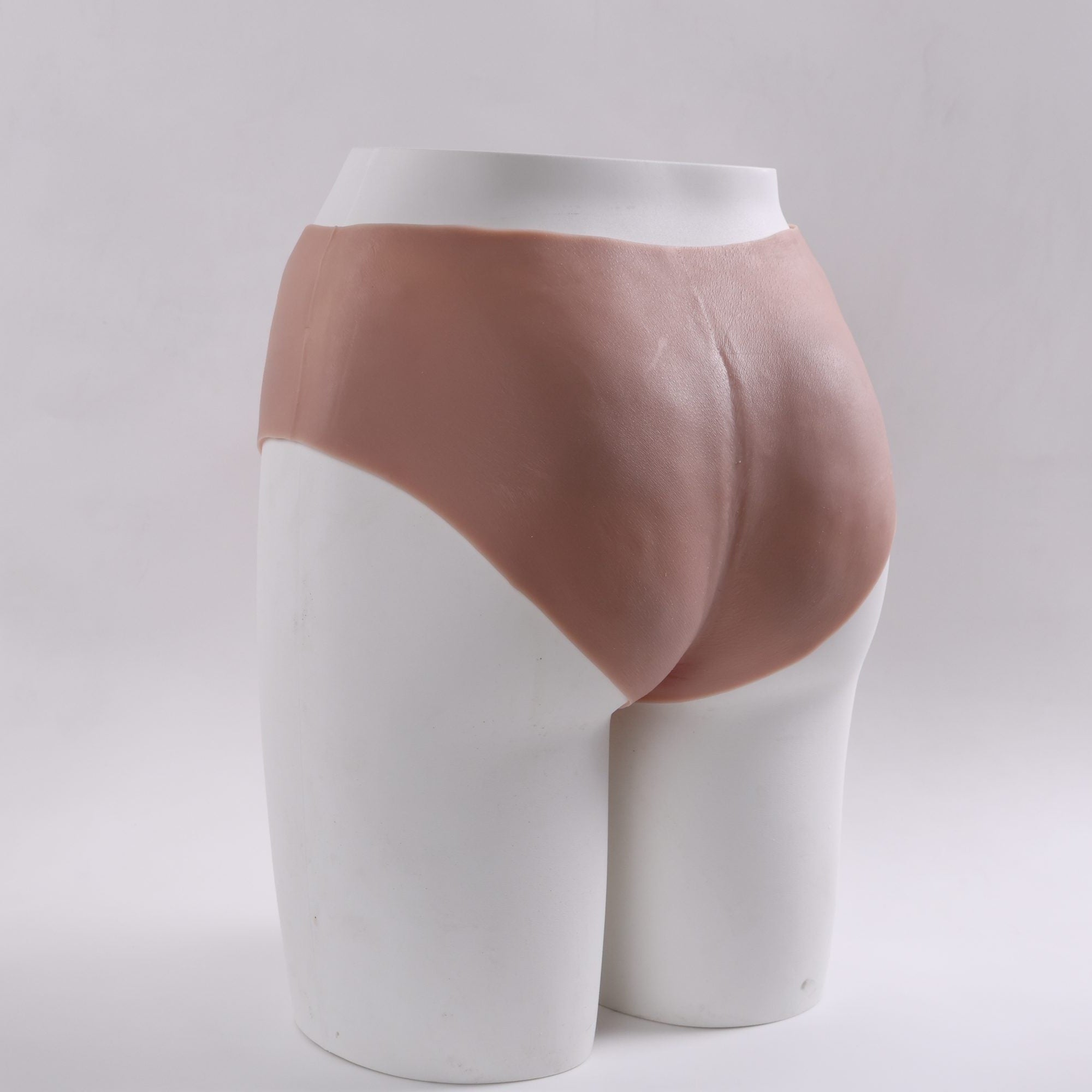 BaronA-Realistic Strap On Dildo,  2 in 1 with Asshole Opening & Insertable 6.5IN Solid Dick(flesh)