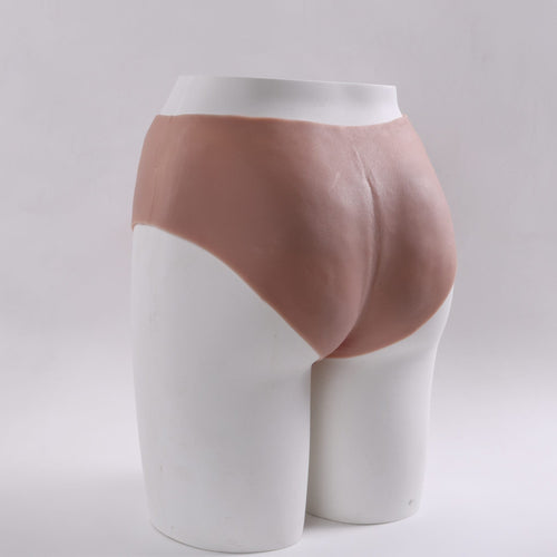 BaronA-Realistic Strap On Dildo,  2 in 1 with Asshole Opening & Insertable 6.5IN Solid Dick(flesh)