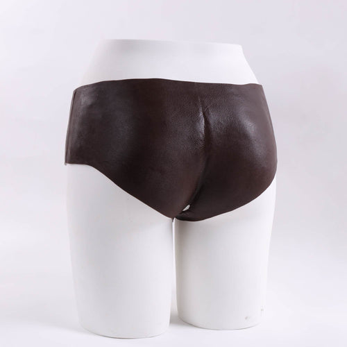 BaronA-Realistic Strap On Dildo,  2 in 1 with Asshole Opening & Insertable 6.5IN Solid Dick(Coffee)