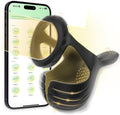 10 Modes Vibrating Cock Ring with APP Control Testicles Vibrator