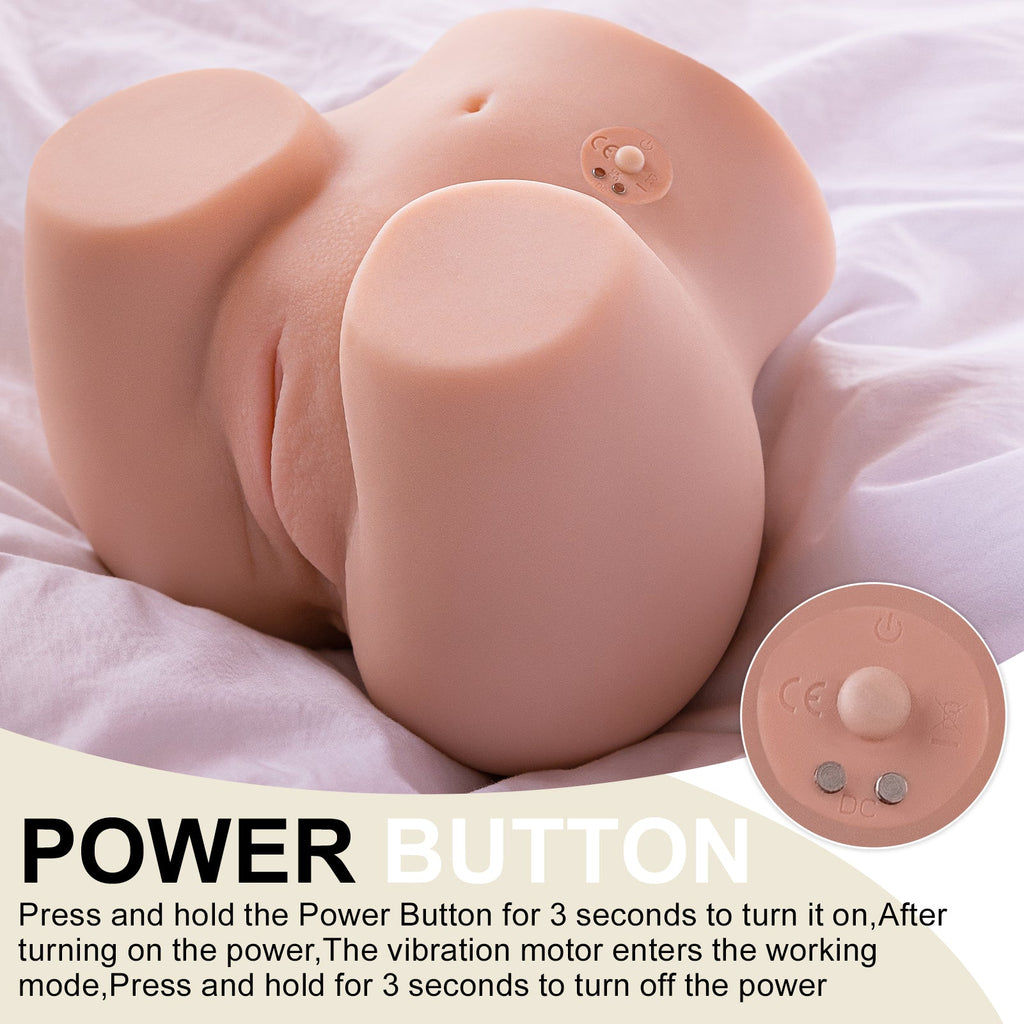Connie-2.2 KG MINI Lifelike 2 IN 1 Vibrating Butt, with Vagina and Anus 2 Channels