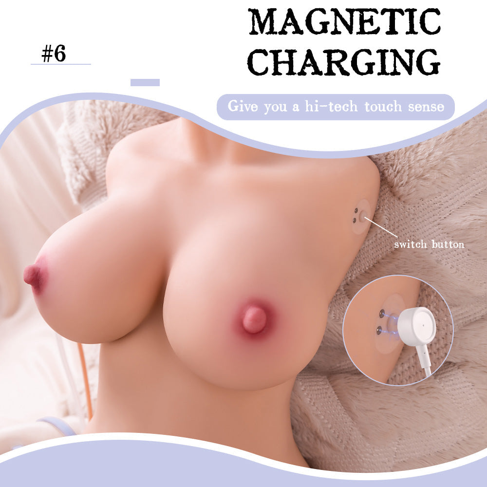 Yuna - 5.8KG/12.7LB Vibrating Sex Doll with Big Breast 23.22 IN/59CM & Hips 23.62IN/ 60CM