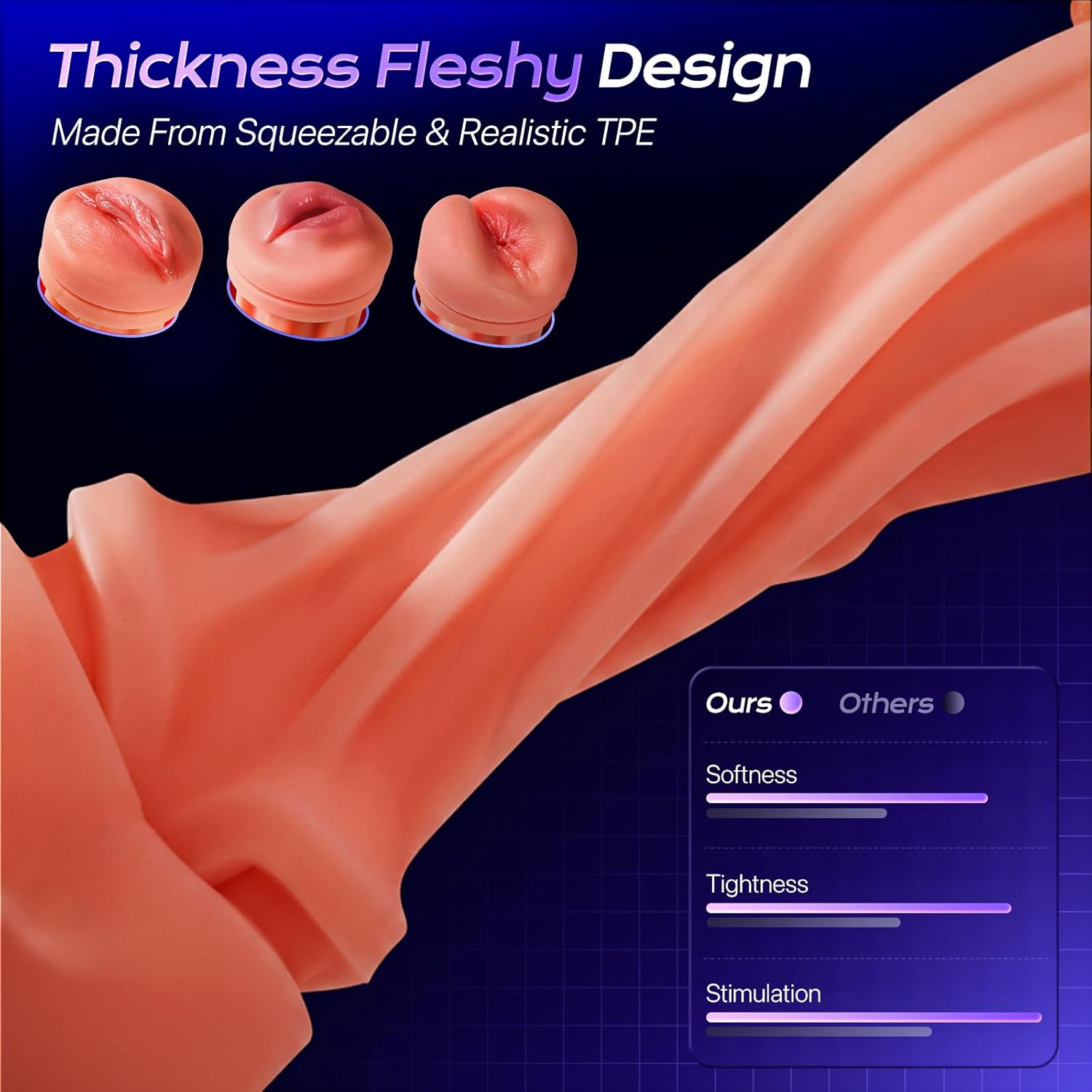 3 in 1 Male Masturbator Stroker with 7 Sucking Thrusting Rotating & 7 Licking Modes (Copy)