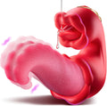 Medusa Twin Rose Thrusting  G Spot Vibrator with 10 Tongue Licking & Vibration Modes