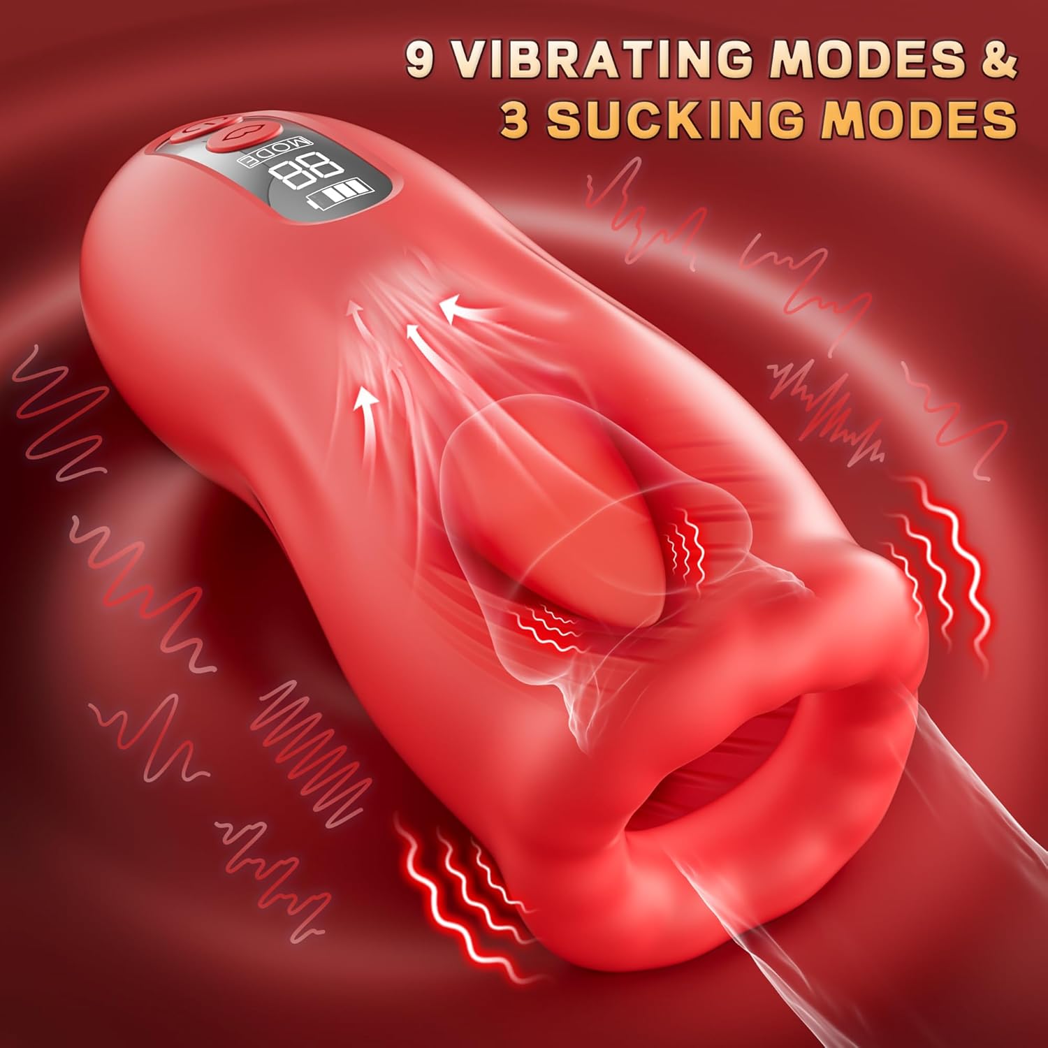 9X Tongue Licking Mouth-Wrapped Blowjob Male Stroker
