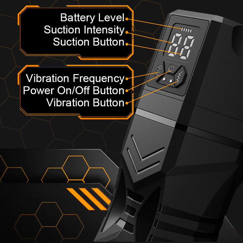 【Big Size Friendly】Captain Titan – Male Stroker with 5 Suction 9 Vibrations Realistic Riding & Squeezing Action for Intense