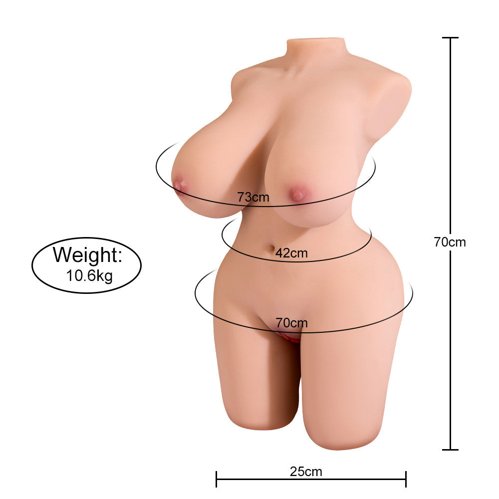 Freira - 10.6KG/23.36LB Sex Doll with Big Breast 28.74 IN/73CM & Hips 27.55IN/ 70CM