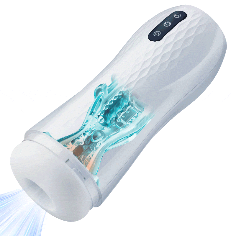 Language Voice Male Stroker Masturbator With Heated Base, 5 Suction 10 Vibration