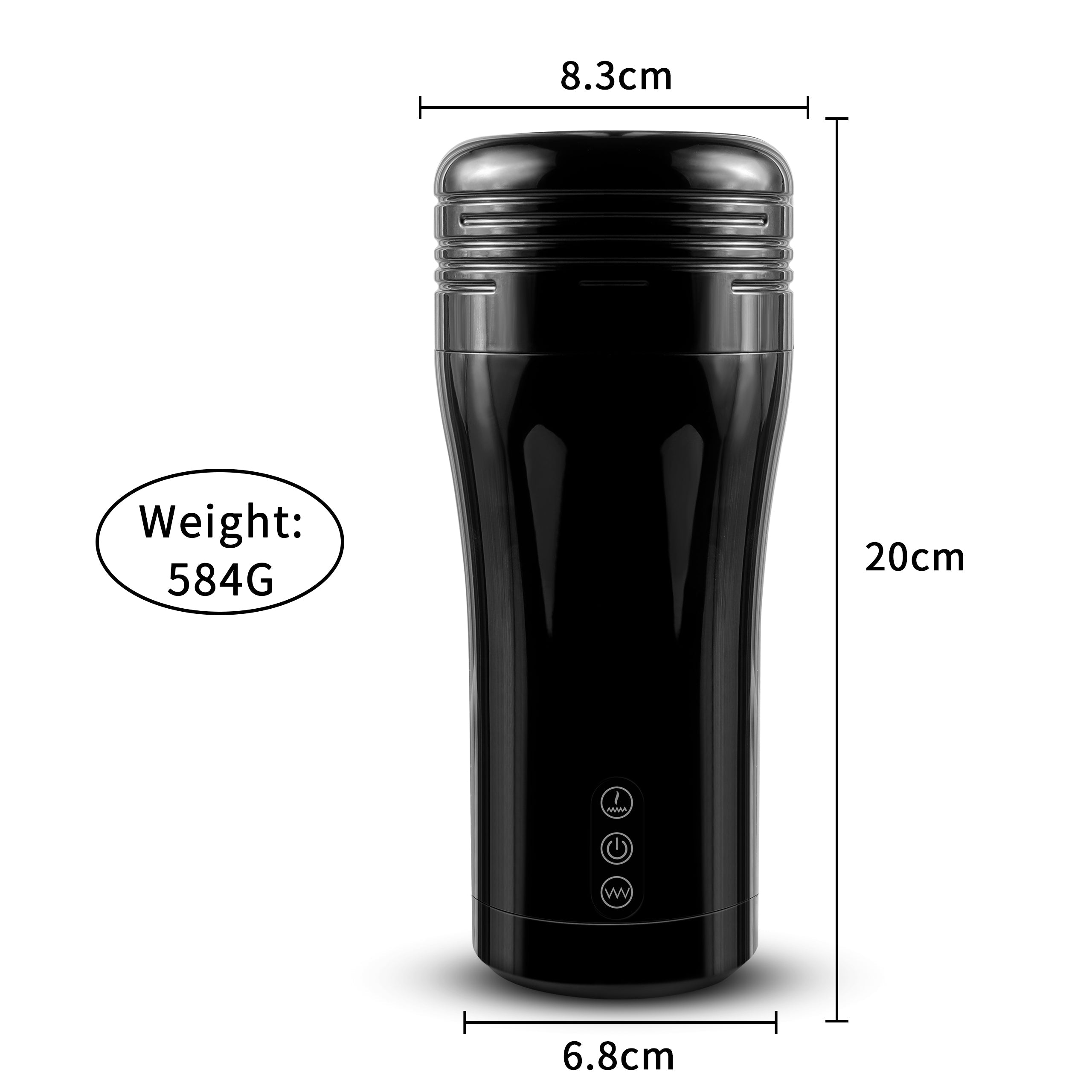 Sharon - Rechargetable Male Masturbator Stroker, 10 Licking & Vibrating