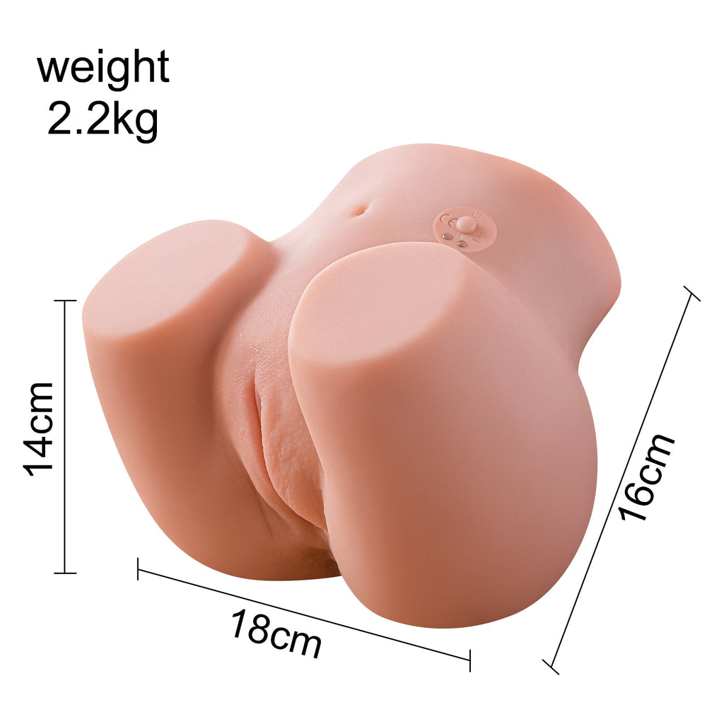 Connie-2.2 KG MINI Lifelike 2 IN 1 Vibrating Butt, with Vagina and Anus 2 Channels