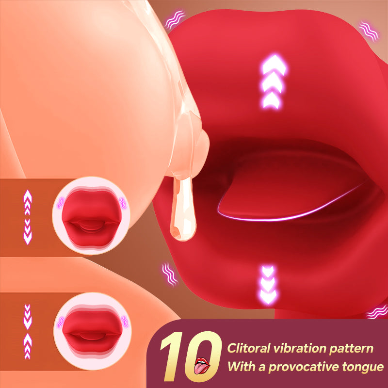 【Ultra Realistic】Vesper - Deep Wriggle Prolonged Pleasure Licking Swing Tongue Vibrators for Female Couples Games