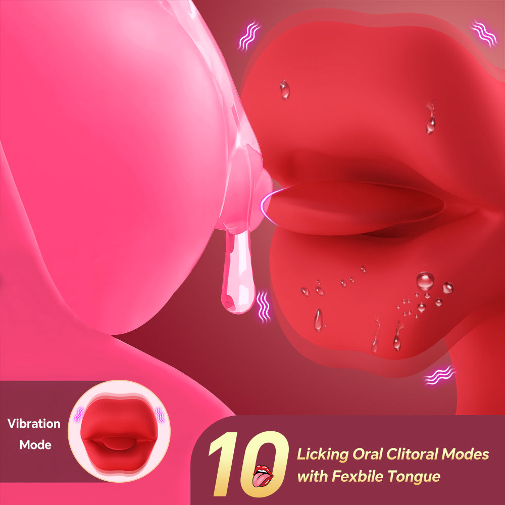 【Ultra Realistic】Vesper - Deep Wriggle Prolonged Pleasure Licking Swing Tongue Vibrators for Female Couples Games