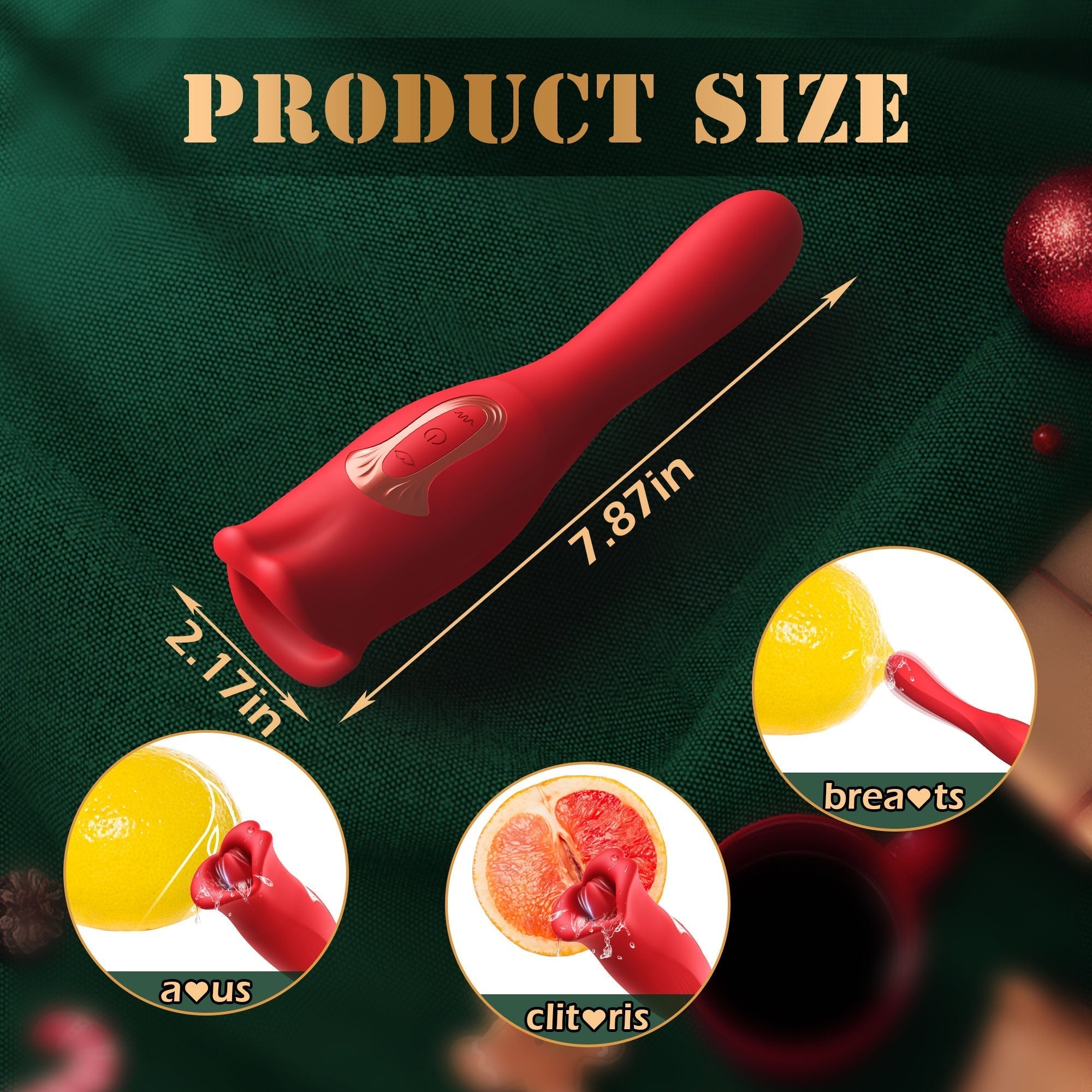 Mouth Vibrator with Kissing Function & Vibrating Tongue