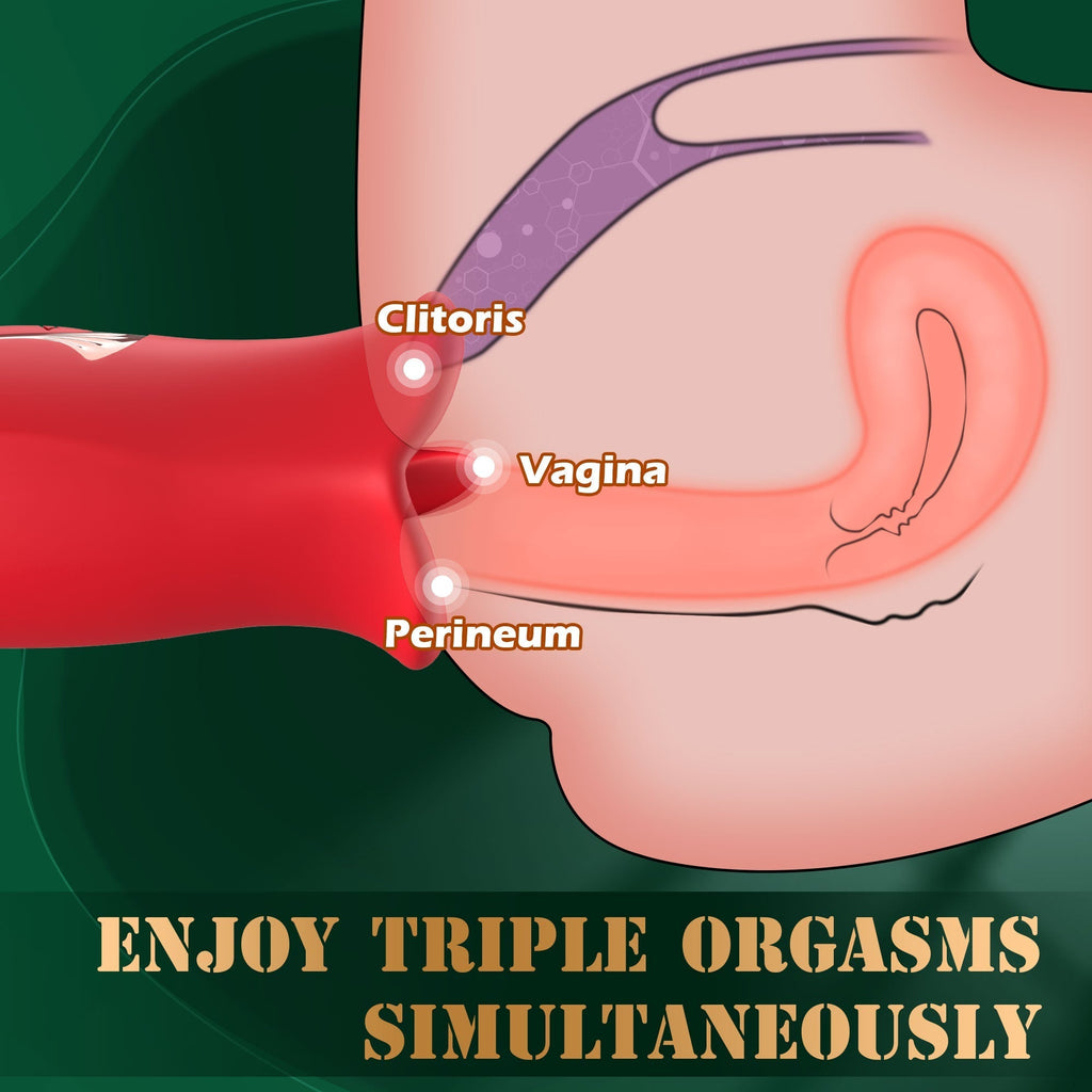 Kissing Vibrator with Vibrating Tongue, Women & Couple Sex Toy