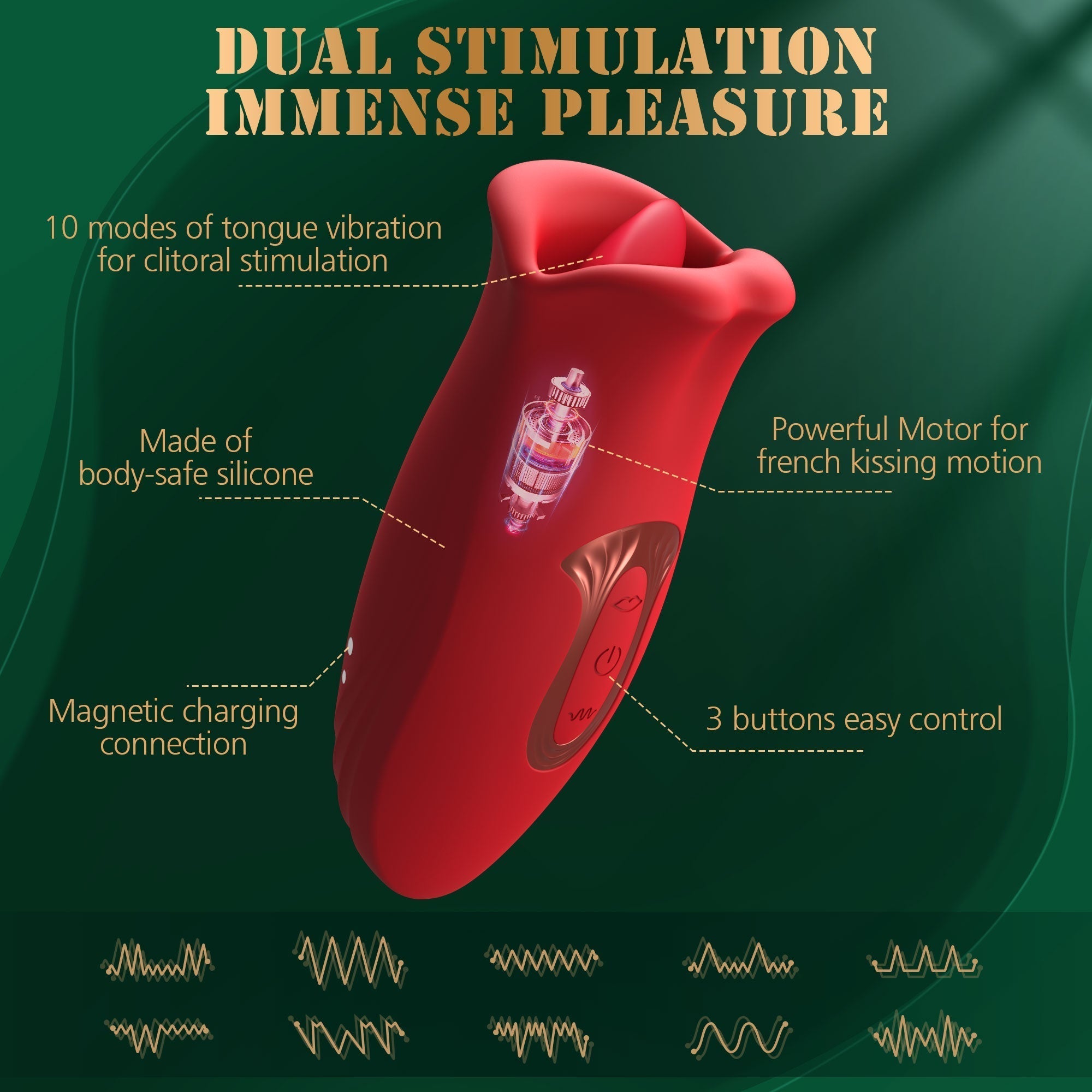 Finger Vibrator with Vibrating Clitoral
