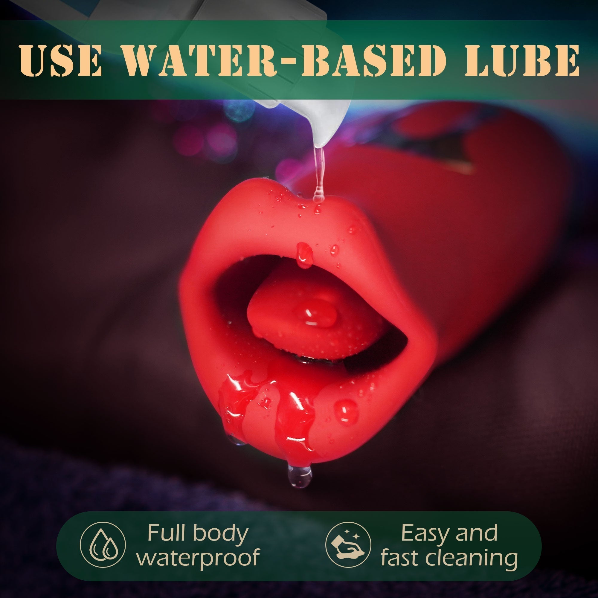 Kissing Vibrator with Vibrating Tongue, Women & Couple Sex Toy